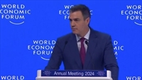 Pedro Sánchez en Davos - Crédito: Gobierno de España